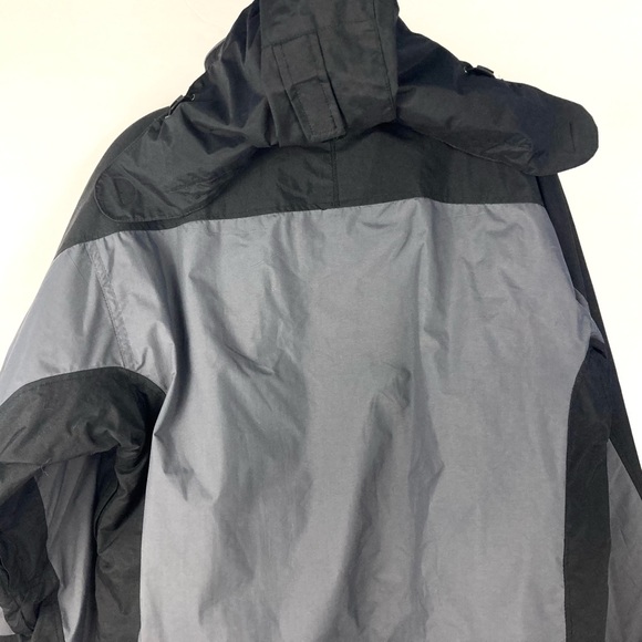 Columbia Interchange Fleece Lined Black & Gray Winter Jacket Mens Medium - Picture 7 of 15